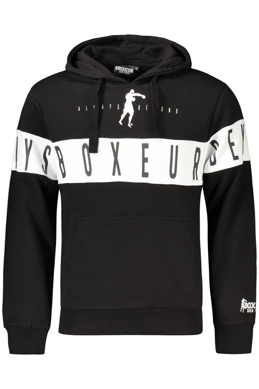 BOXEUR DES RUES FELPA SENZA ZIP UOMO NERO
