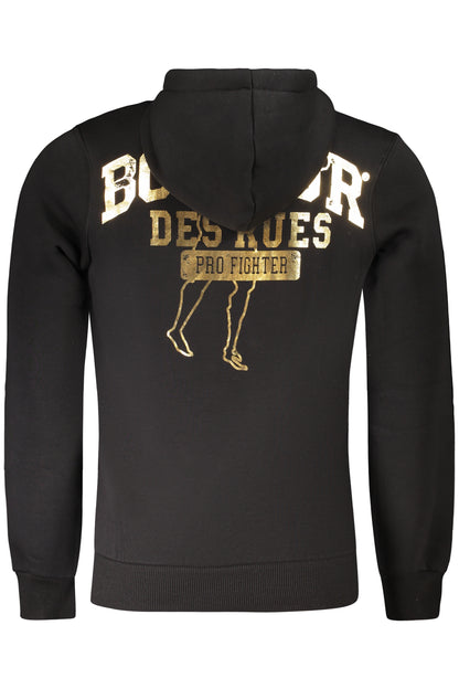 BOXEUR DES RUES FELPA SENZA ZIP UOMO NERO