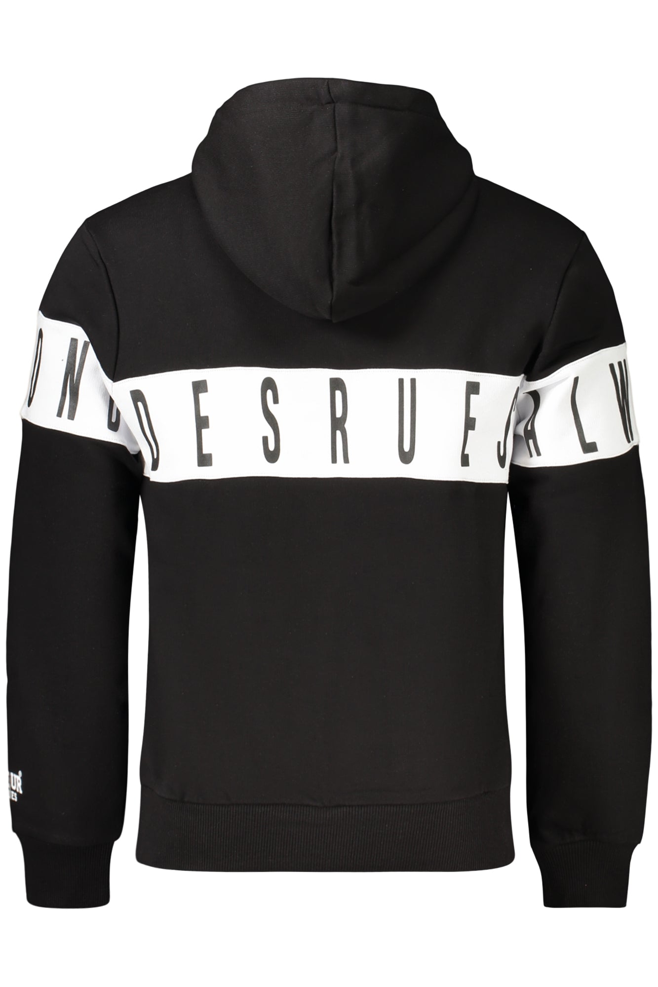 BOXEUR DES RUES FELPA SENZA ZIP UOMO NERO