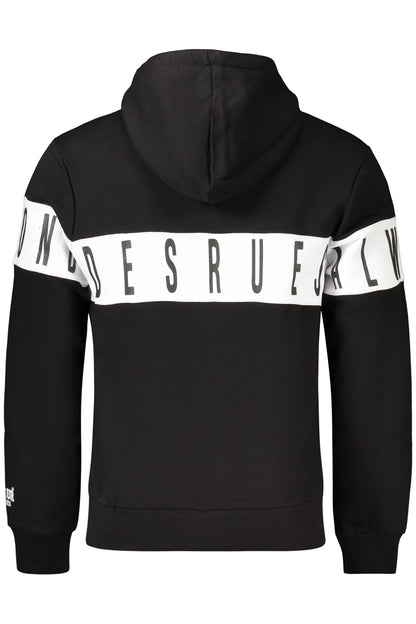 BOXEUR DES RUES FELPA SENZA ZIP UOMO NERO