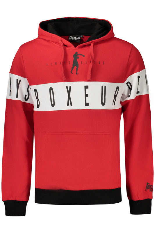 BOXEUR DES RUES FELPA SENZA ZIP UOMO ROSSO
