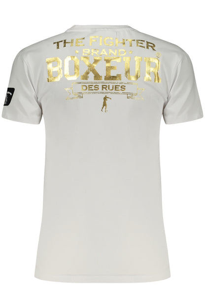 BOXEUR DES RUES T-SHIRT MANICHE CORTE DONNA BIANCO