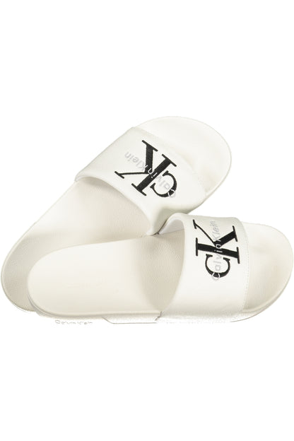 CALVIN KLEIN CALZATURA CIABATTA UOMO BIANCO
