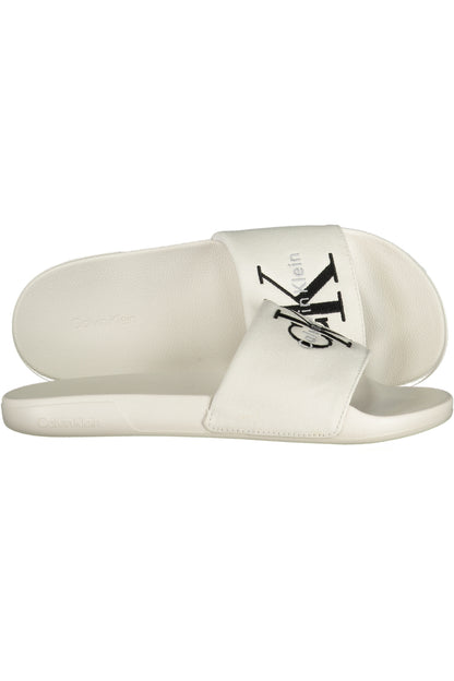 CALVIN KLEIN CALZATURA CIABATTA UOMO BIANCO