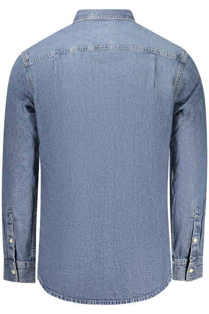 CALVIN KLEIN CAMICIA MANICHE LUNGHE UOMO BLU