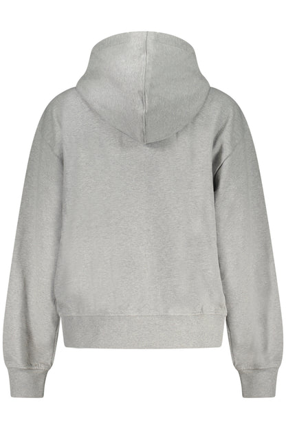 CALVIN KLEIN FELPA CON ZIP DONNA GRIGIO