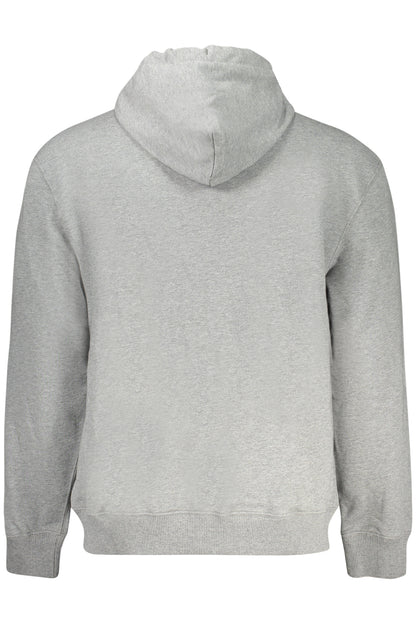 CALVIN KLEIN FELPA CON ZIP UOMO GRIGIO