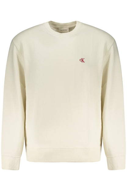 CALVIN KLEIN FELPA SENZA ZIP UOMO BIANCO