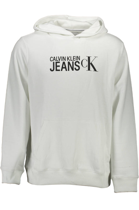CALVIN KLEIN FELPA SENZA ZIP UOMO BIANCO