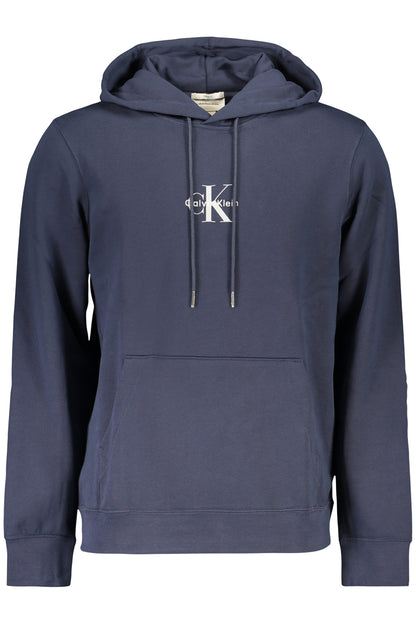 CALVIN KLEIN FELPA SENZA ZIP UOMO BLU