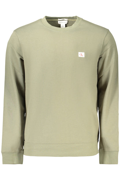 CALVIN KLEIN FELPA SENZA ZIP UOMO VERDE
