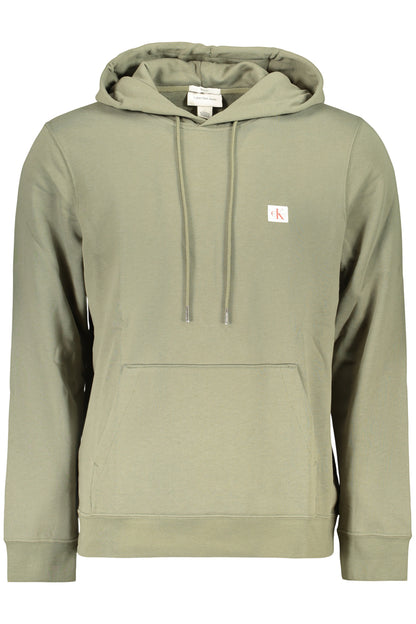 CALVIN KLEIN FELPA SENZA ZIP UOMO VERDE