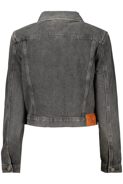 CALVIN KLEIN GIUBBOTTO IN JEANS DONNA NERO