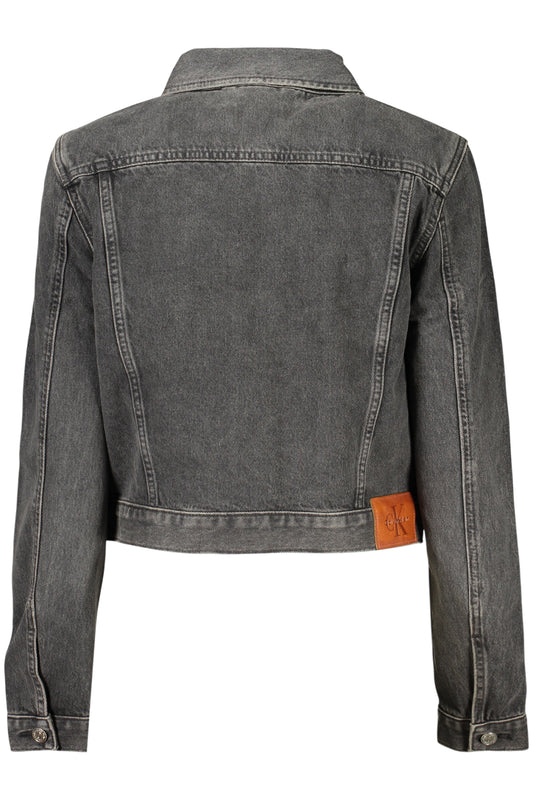 CALVIN KLEIN GIUBBOTTO IN JEANS DONNA NERO