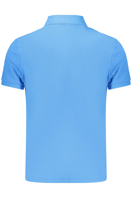 CALVIN KLEIN POLO MANICHE CORTE UOMO AZZURRO