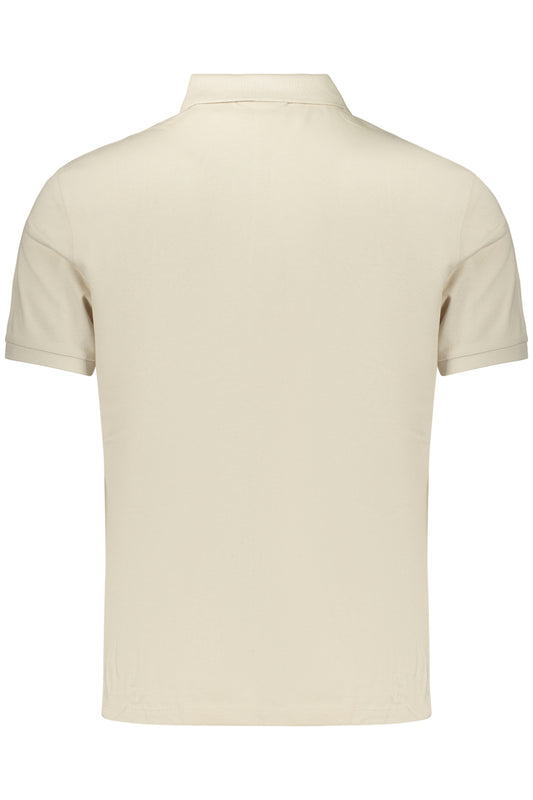 CALVIN KLEIN POLO MANICHE CORTE UOMO BEIGE