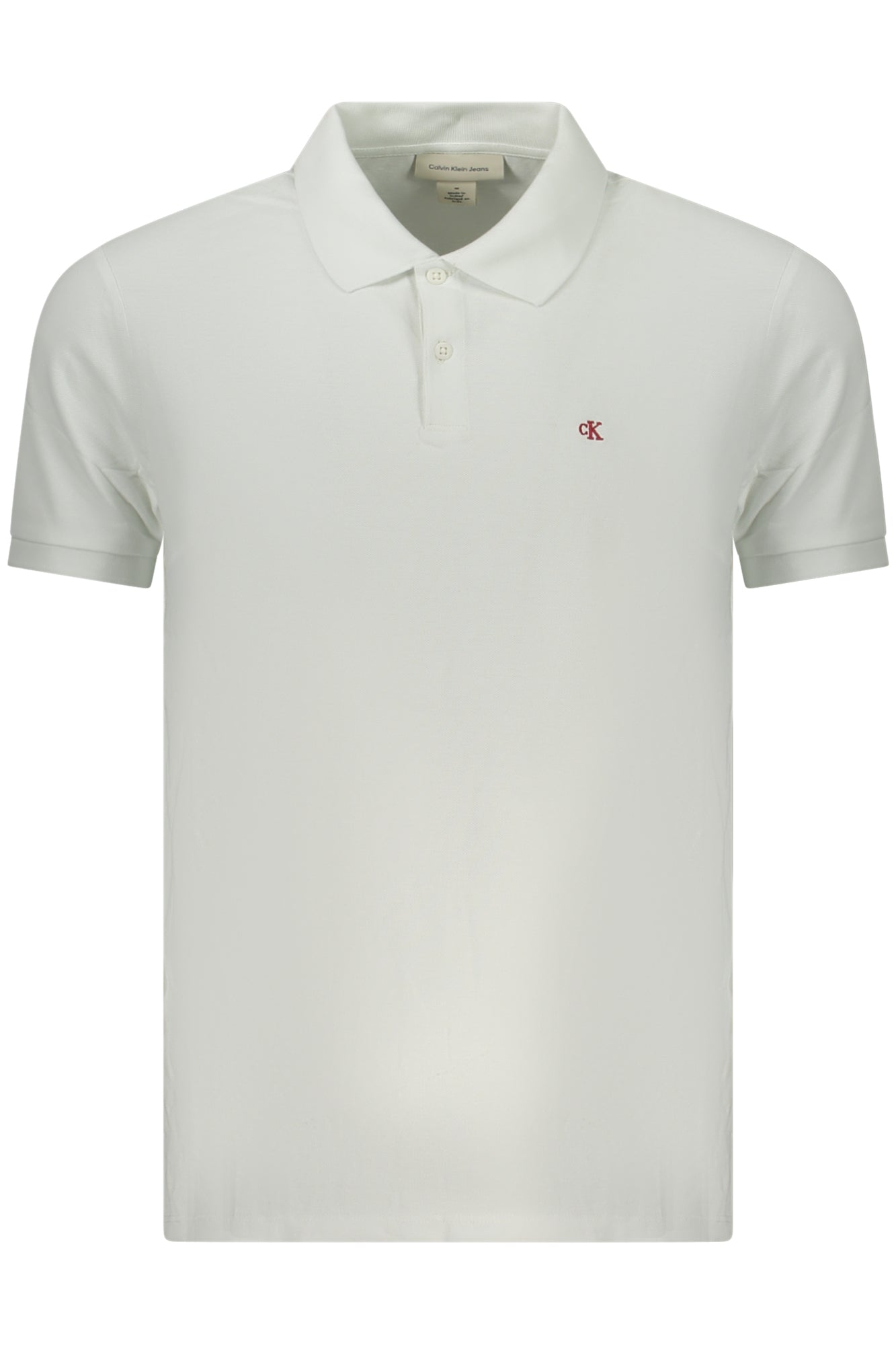 CALVIN KLEIN CALVIN KLEIN POLO MANICHE CORTE UOMO BIANCO