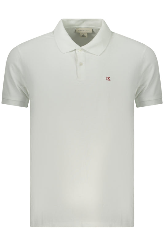 CALVIN KLEIN CALVIN KLEIN POLO MANICHE CORTE UOMO BIANCO