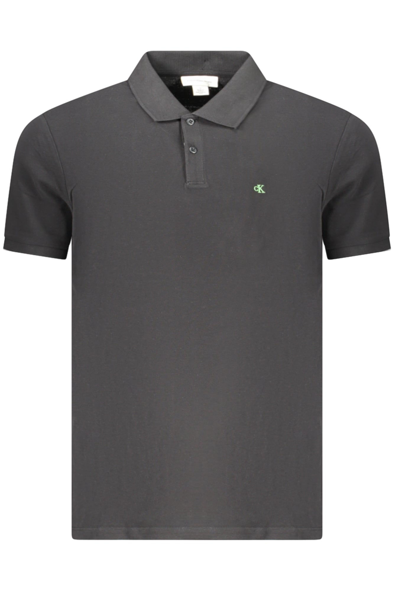 CALVIN KLEIN CALVIN KLEIN POLO MANICHE CORTE UOMO NERO