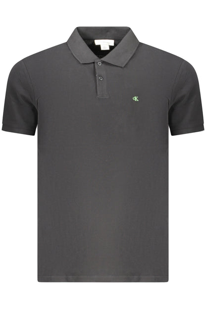 CALVIN KLEIN CALVIN KLEIN POLO MANICHE CORTE UOMO NERO