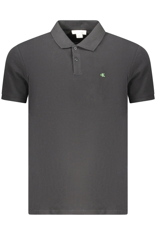 CALVIN KLEIN CALVIN KLEIN POLO MANICHE CORTE UOMO NERO