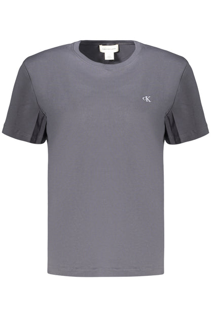 CALVIN KLEIN T-SHIRT MANICHE CORTE DONNA GRIGIO