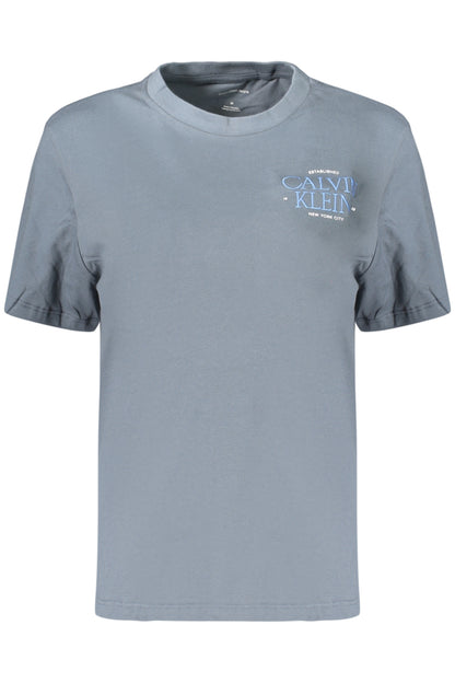 CALVIN KLEIN T-SHIRT MANICHE CORTE DONNA GRIGIO