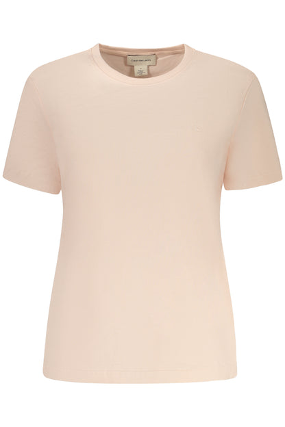 CALVIN KLEIN T-SHIRT MANICHE CORTE DONNA ROSA