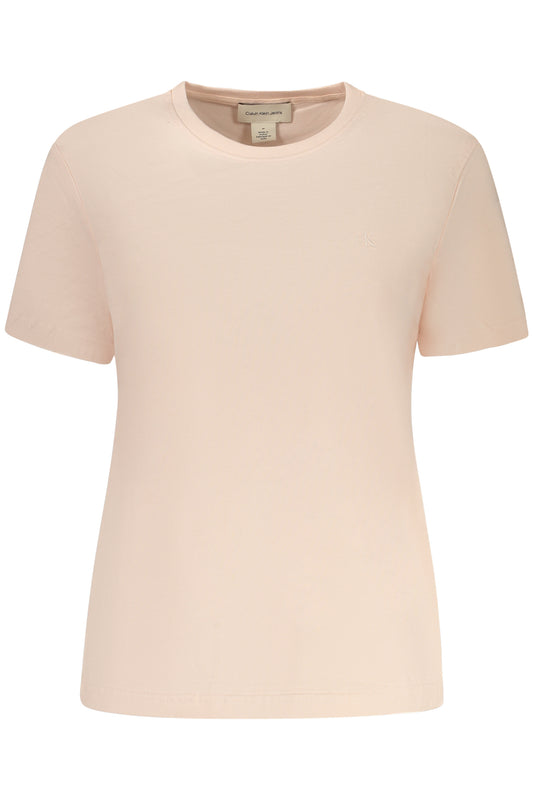 CALVIN KLEIN T-SHIRT MANICHE CORTE DONNA ROSA