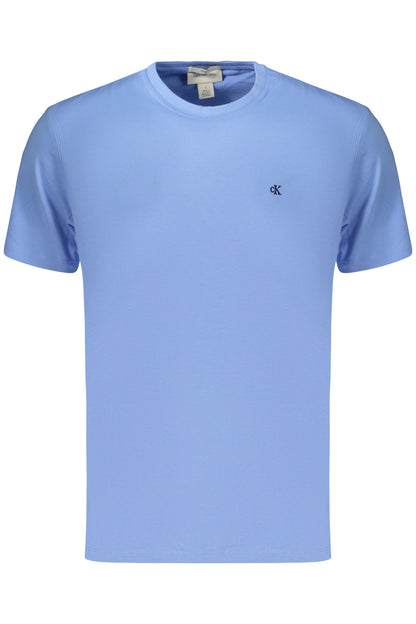 CALVIN KLEIN T-SHIRT MANICHE CORTE UOMO AZZURRO