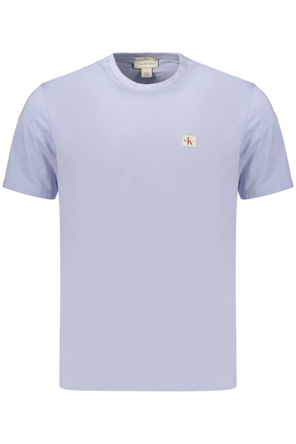 CALVIN KLEIN T-SHIRT MANICHE CORTE UOMO AZZURRO