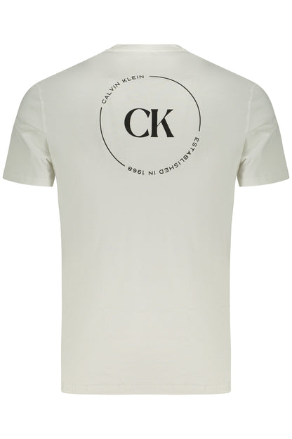 CALVIN KLEIN T-SHIRT MANICHE CORTE UOMO BIANCO