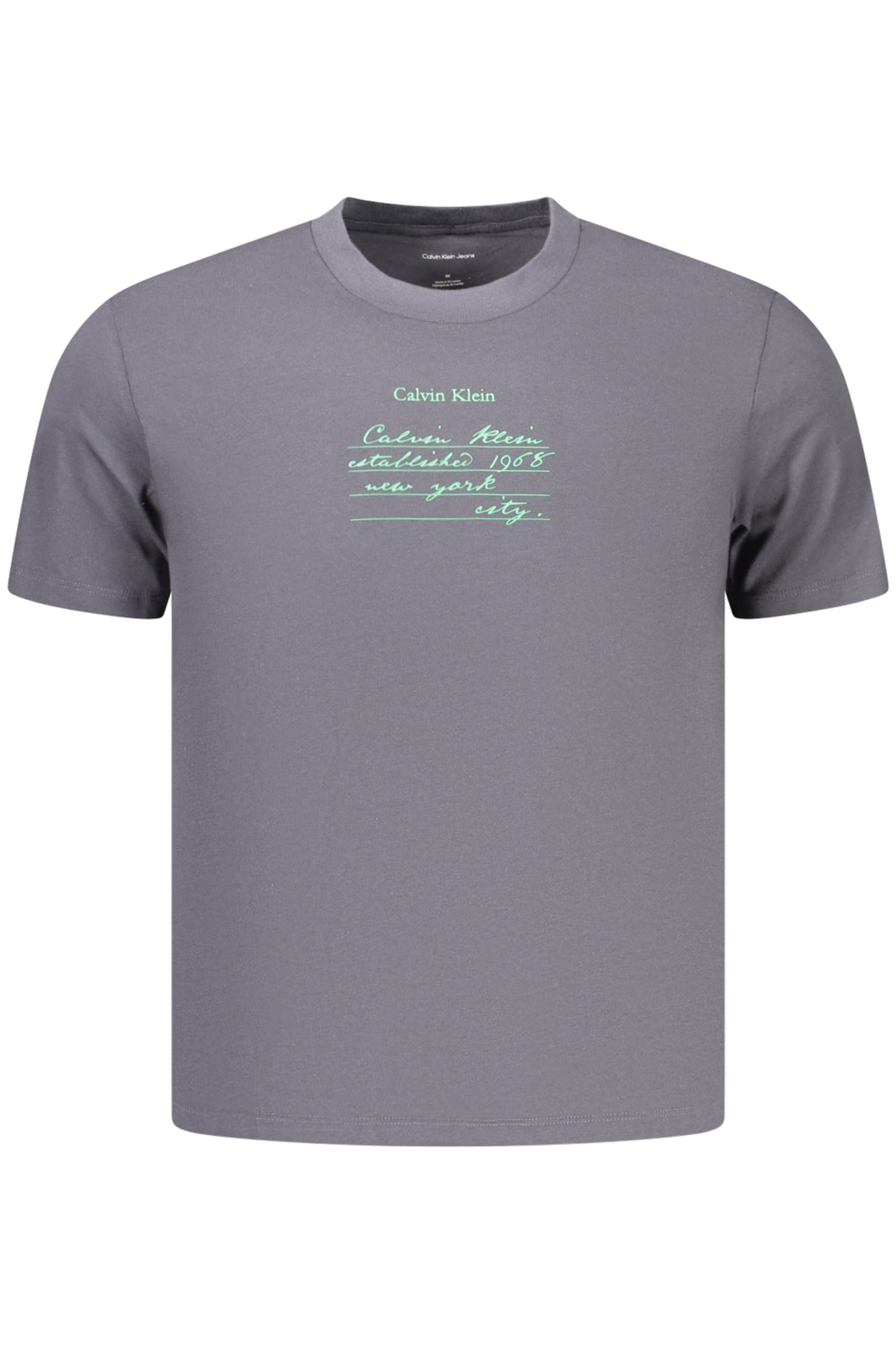 CALVIN KLEIN T-SHIRT MANICHE CORTE UOMO GRIGIO