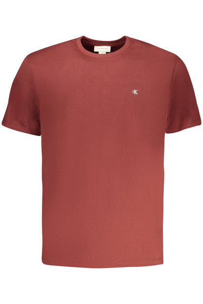 CALVIN KLEIN T-SHIRT MANICHE CORTE UOMO MARRONE
