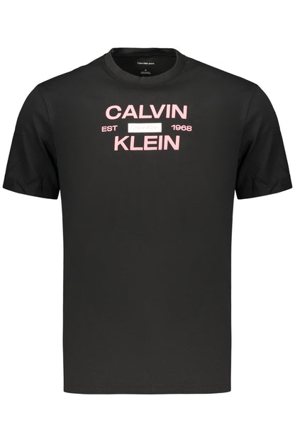 CALVIN KLEIN T-SHIRT MANICHE CORTE UOMO NERO