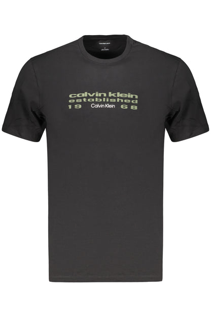 CALVIN KLEIN T-SHIRT MANICHE CORTE UOMO NERO