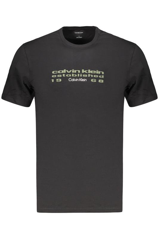 CALVIN KLEIN T-SHIRT MANICHE CORTE UOMO NERO