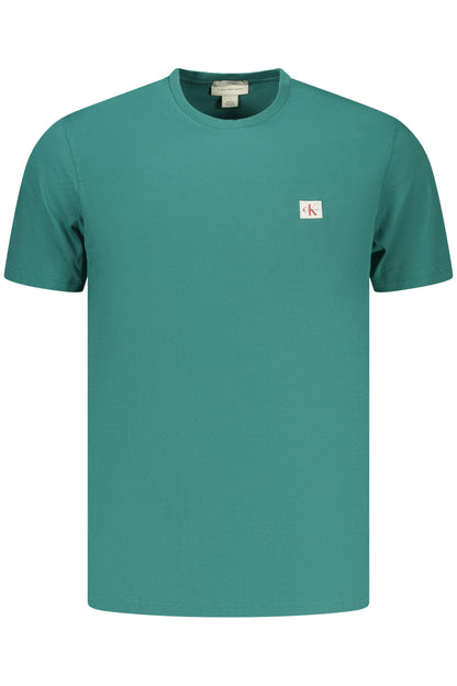 CALVIN KLEIN T-SHIRT MANICHE CORTE UOMO VERDE
