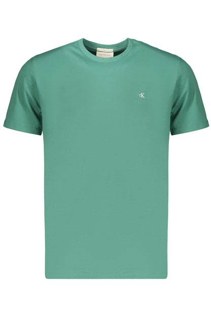 CALVIN KLEIN T-SHIRT MANICHE CORTE UOMO VERDE