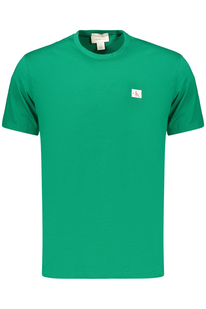 CALVIN KLEIN T-SHIRT MANICHE CORTE UOMO VERDE