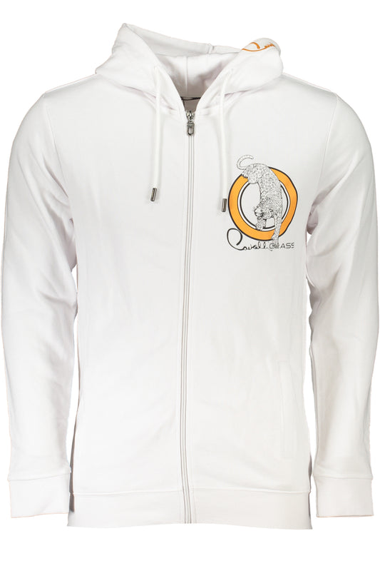 CAVALLI CLASS CAVALLI CLASS FELPA CON ZIP UOMO BIANCO