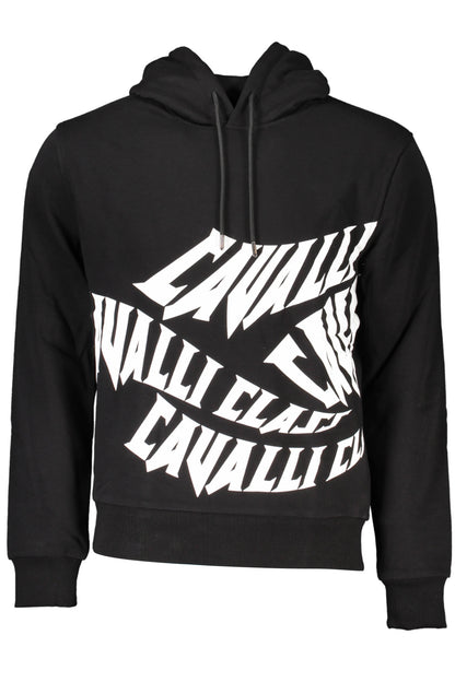 CAVALLI CLASS FELPA SENZA ZIP UOMO NERO
