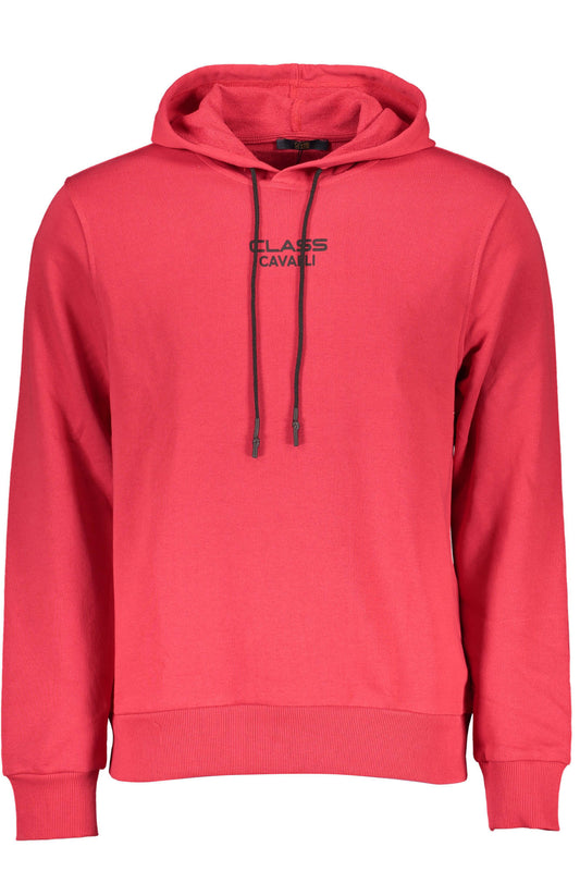 CAVALLI CLASS FELPA SENZA ZIP UOMO ROSSO