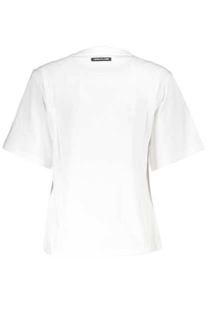 CAVALLI CLASS T-SHIRT MANICHE CORTE DONNA BIANCO