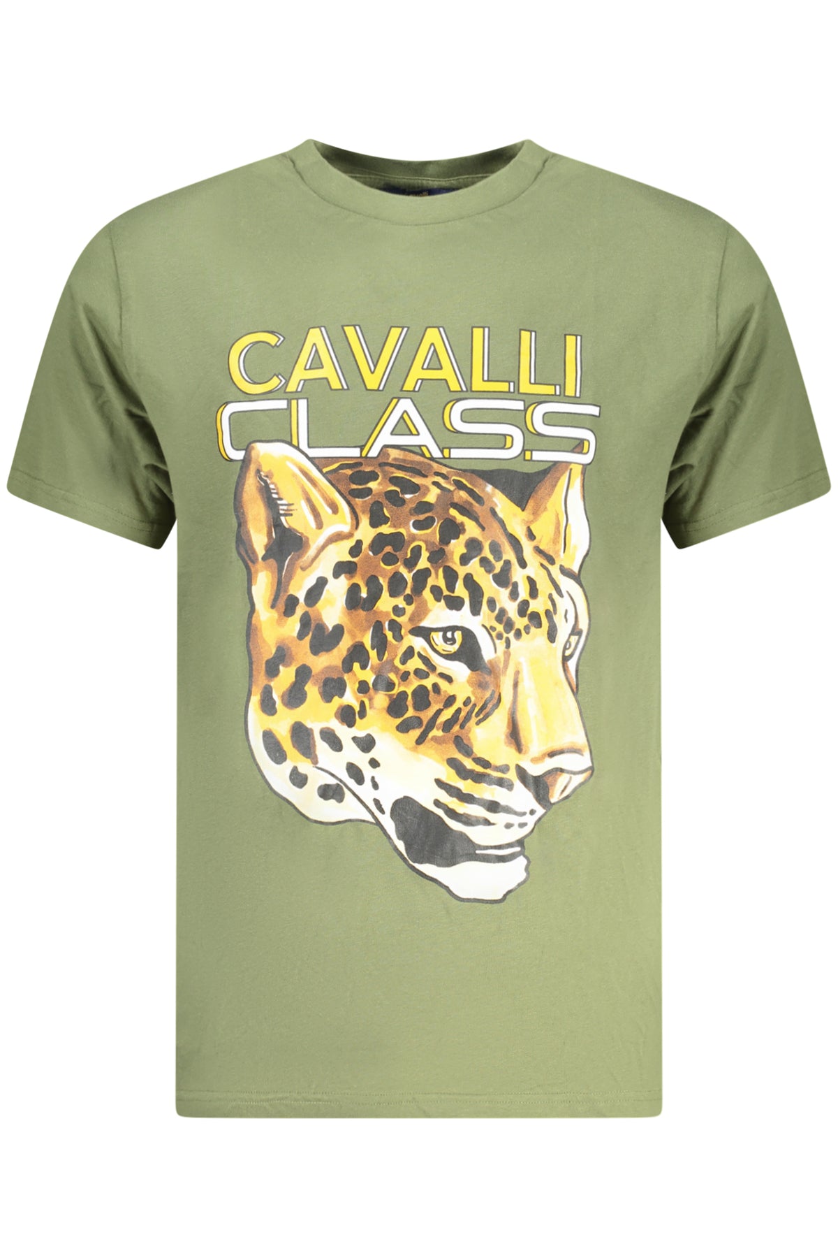 CAVALLI CLASS T-SHIRT MANICHE CORTE UOMO VERDE