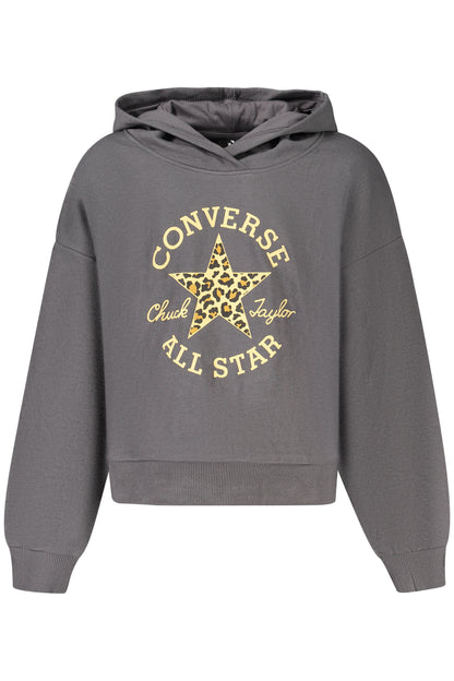 CONVERSE FELPA SENZA ZIP BAMBINA NERO