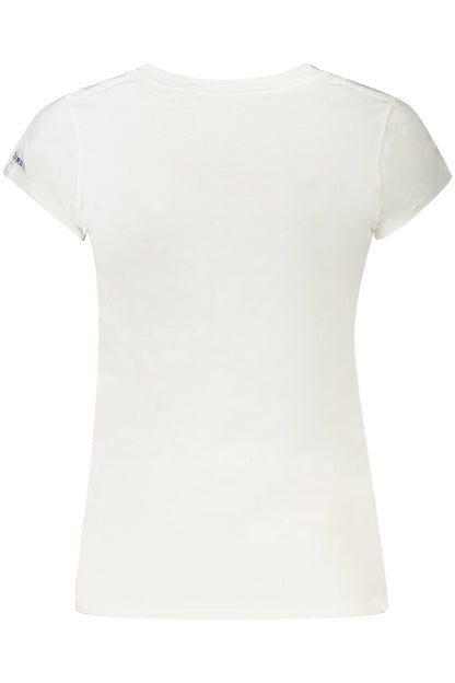 CONVERSE T-SHIRT MANICHE CORTE BAMBINA BIANCO