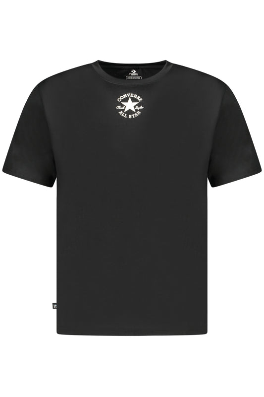 CONVERSE T-SHIRT MANICHE CORTE BAMBINO NERO