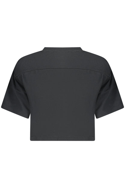 CONVERSE T-SHIRT MANICHE CORTE DONNA NERO