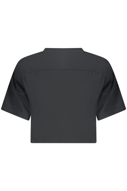 CONVERSE T-SHIRT MANICHE CORTE DONNA NERO